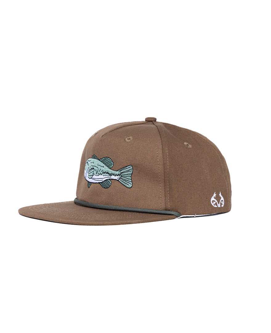 Realtree Lost Hat Co. Bass Embroidery Rope Hat - Realtree