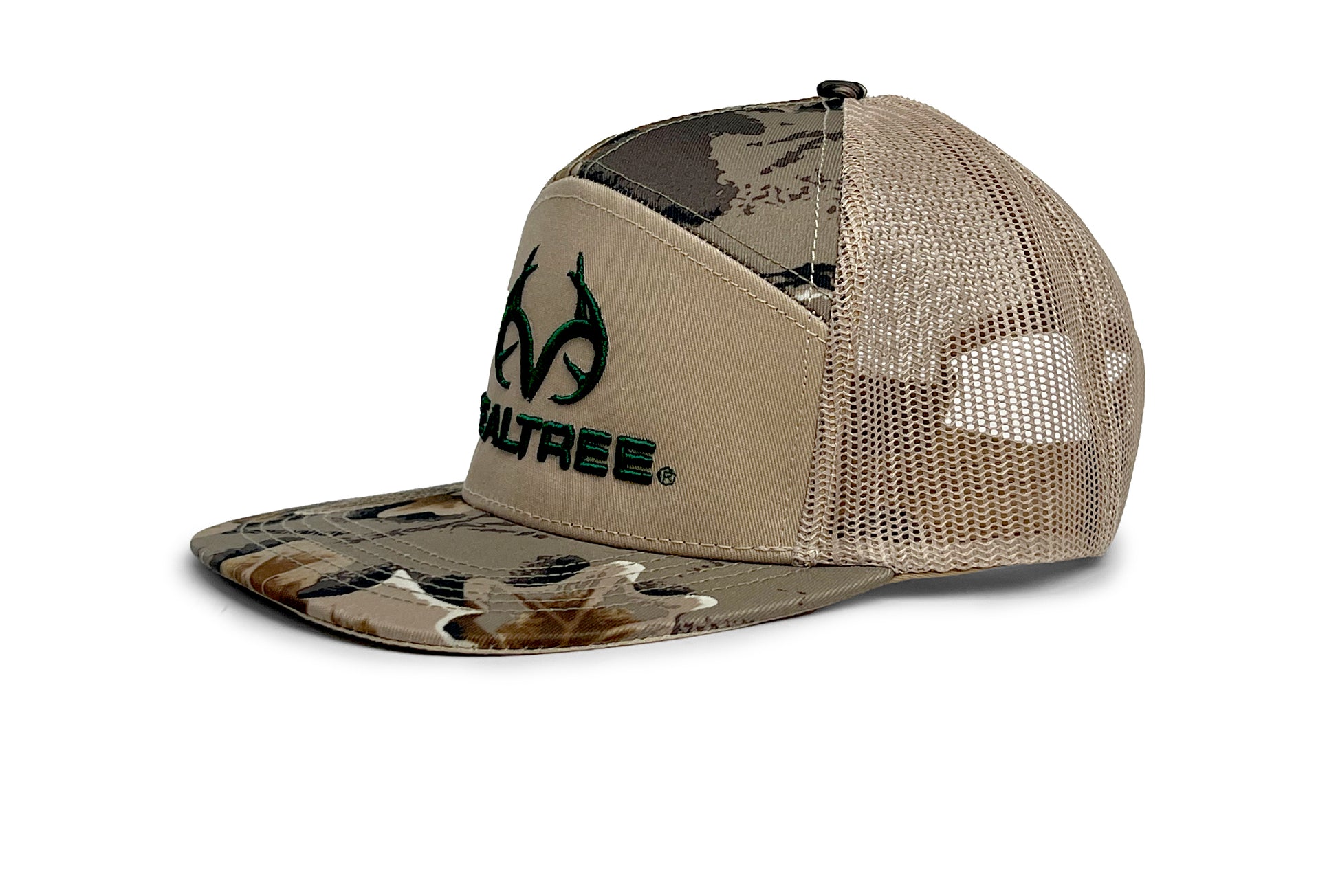 Realtree Lost Hat Co. Unisex Green Antler Logo SA7AGE Camo Hat - Realtree Advantage Classic