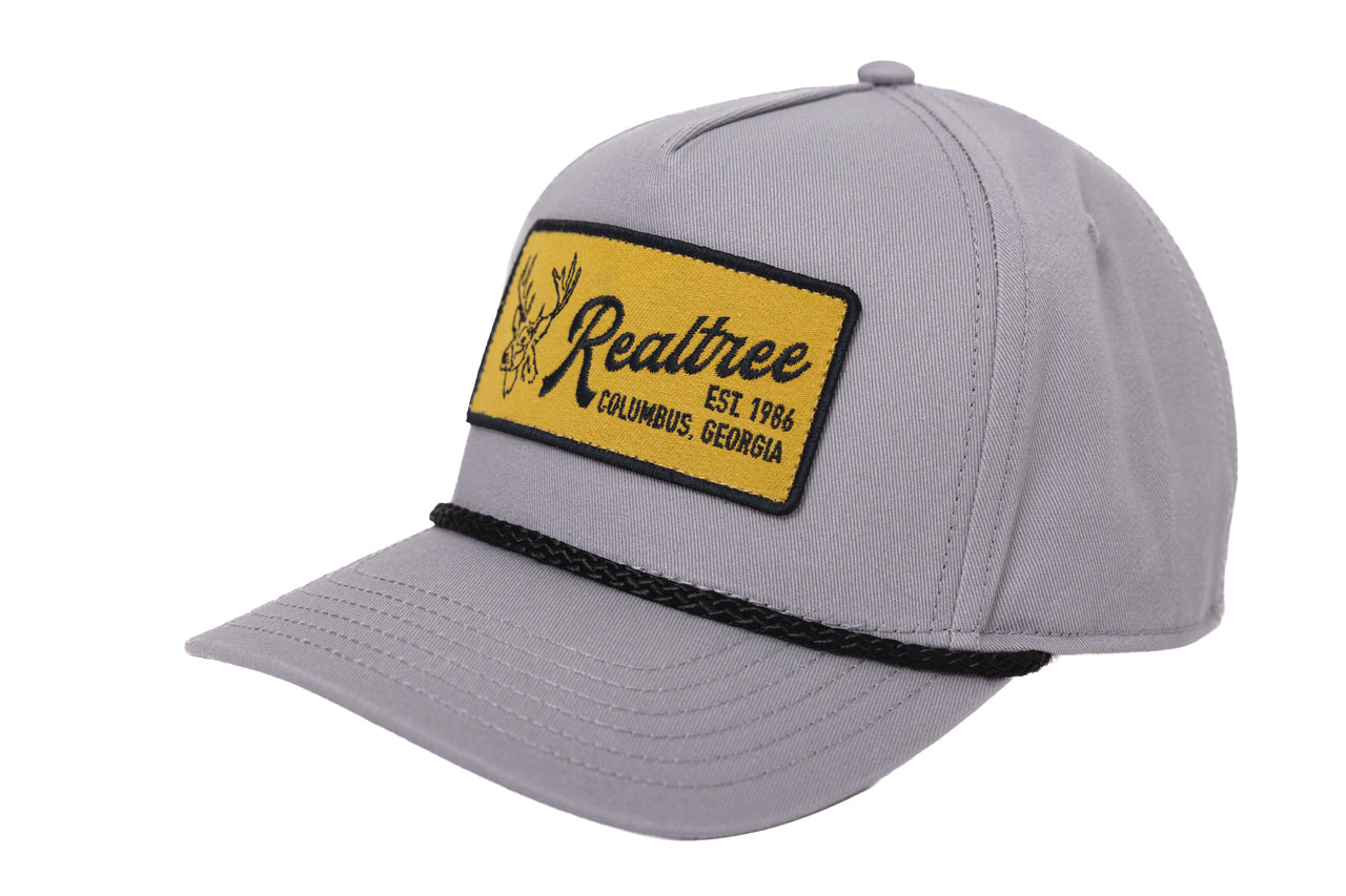 Realtree Center Stage Unisex Gray Retro Realtree Patch A-Frame Hat - Realtree