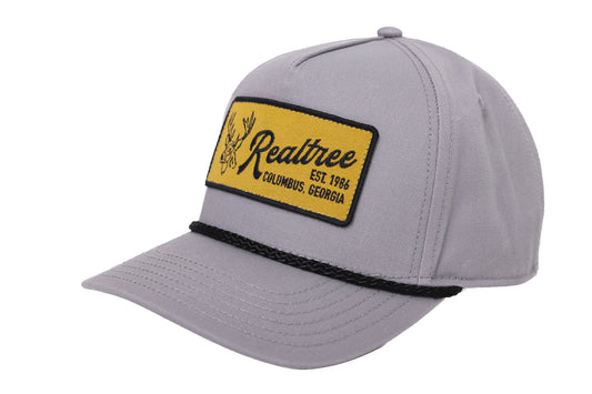 Realtree Center Stage Unisex Gray Retro Realtree Patch A-Frame Hat - Realtree