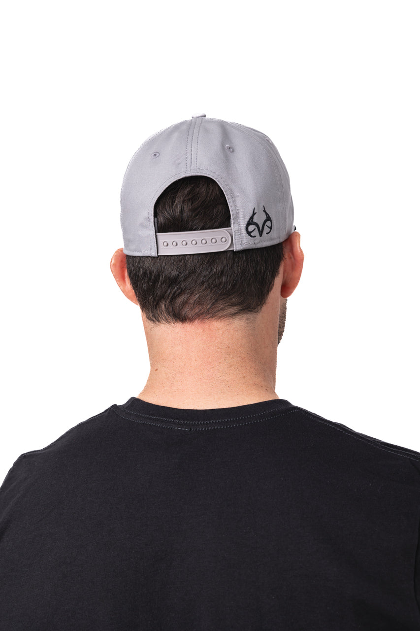 Realtree Center Stage Unisex Gray Retro Realtree Patch A-Frame Hat - Realtree