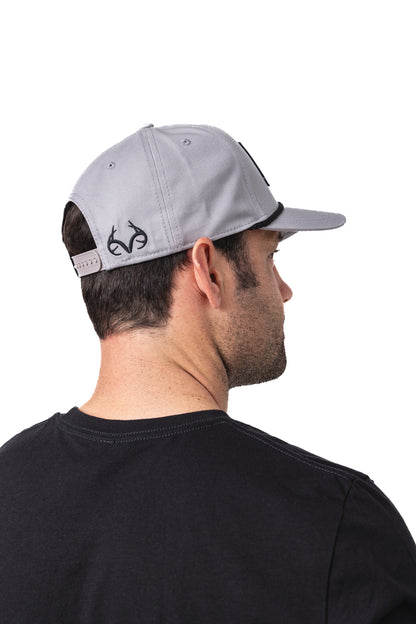 Realtree Center Stage Unisex Gray Retro Realtree Patch A-Frame Hat - Realtree
