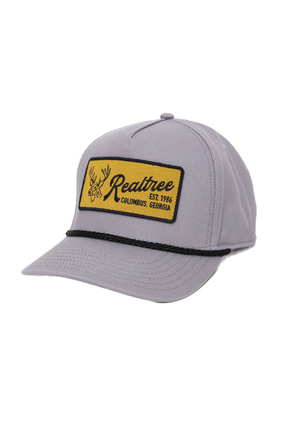Realtree Center Stage Unisex Gray Retro Realtree Patch A-Frame Hat - Realtree