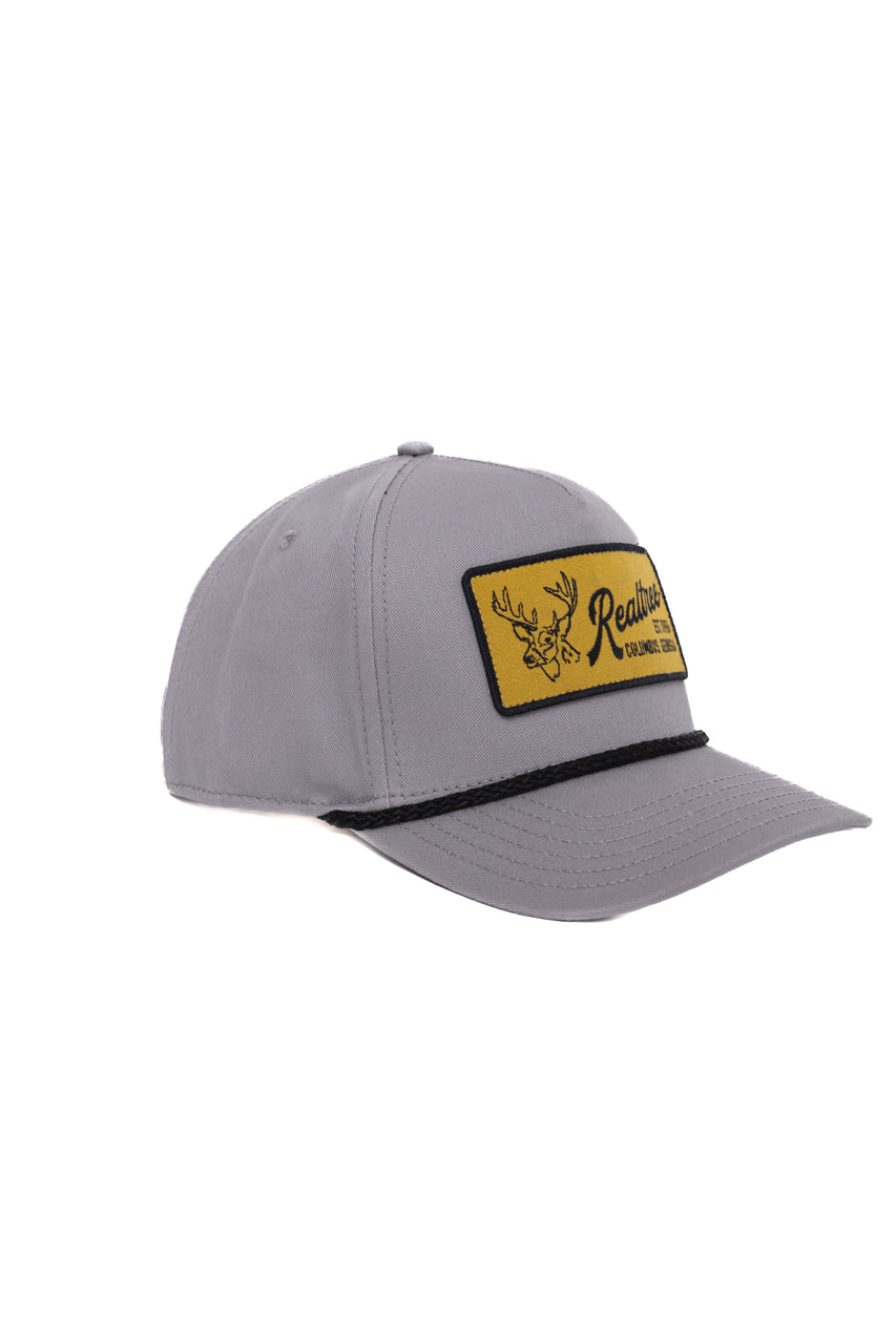 Realtree Center Stage Unisex Gray Retro Realtree Patch A-Frame Hat - Realtree