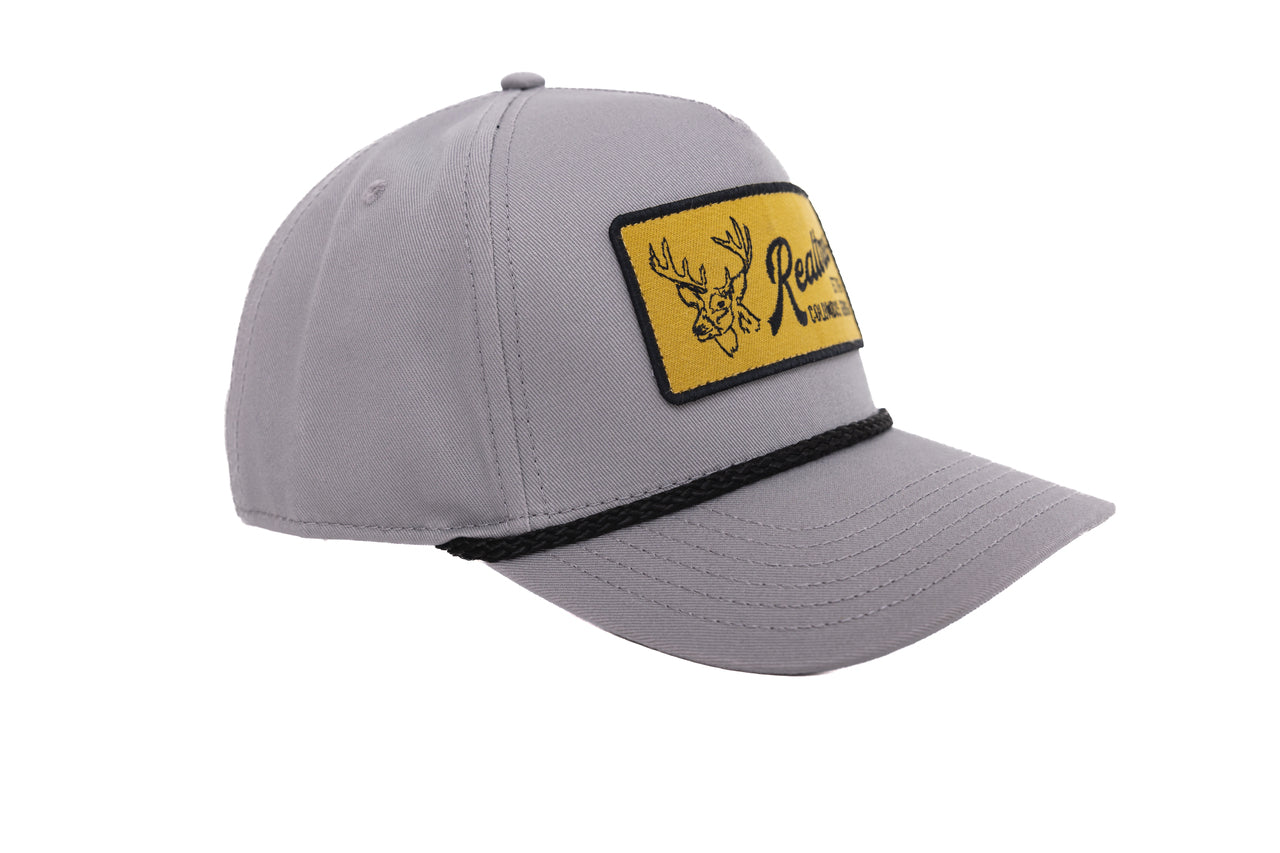 Realtree Center Stage Unisex Gray Retro Realtree Patch A-Frame Hat - Realtree