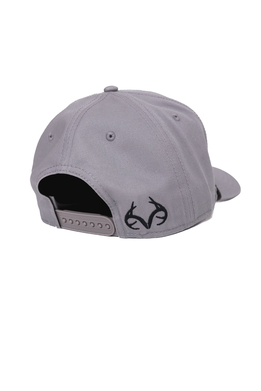 Realtree Center Stage Unisex Gray Retro Realtree Patch A-Frame Hat - Realtree