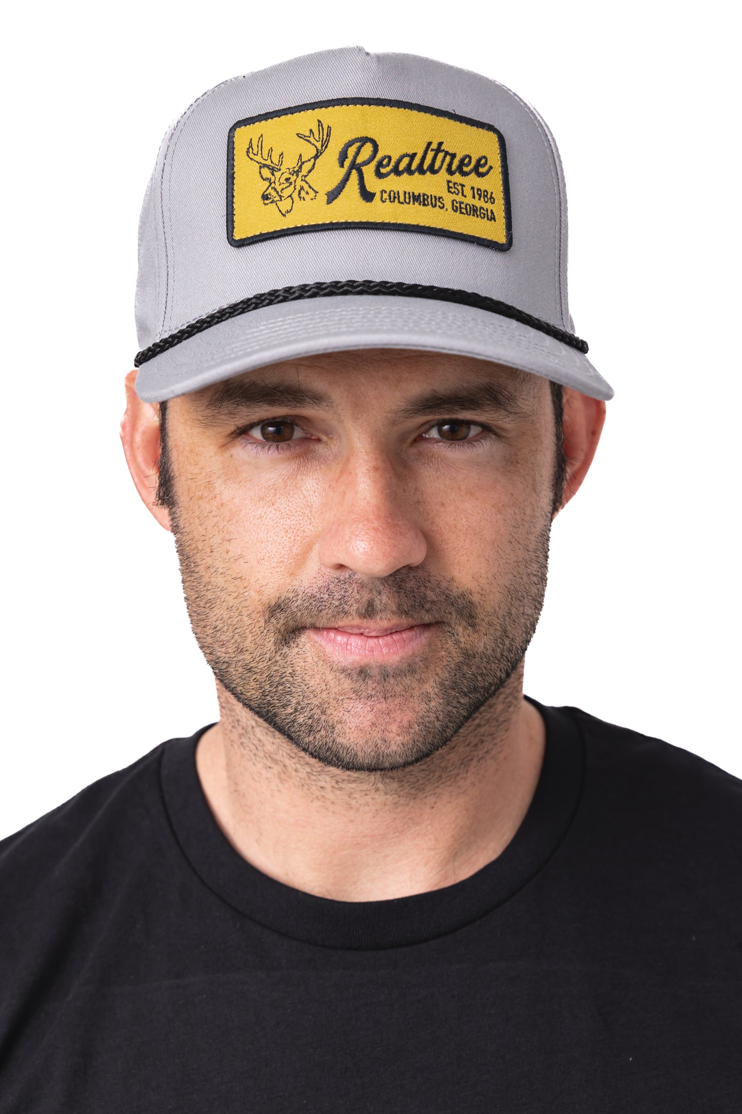 Realtree Center Stage Unisex Gray Retro Realtree Patch A-Frame Hat - Realtree