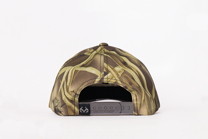 Realtree Unisex Embroidered Logo 6 Panel Camo Hat - Realtree Wetlands