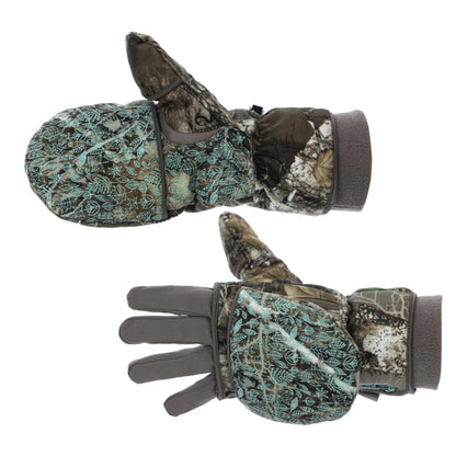 Realtree DSG Outerwear WoFlip Top 4.0 Hunting Mitten with Glove Liner - Realtree APX