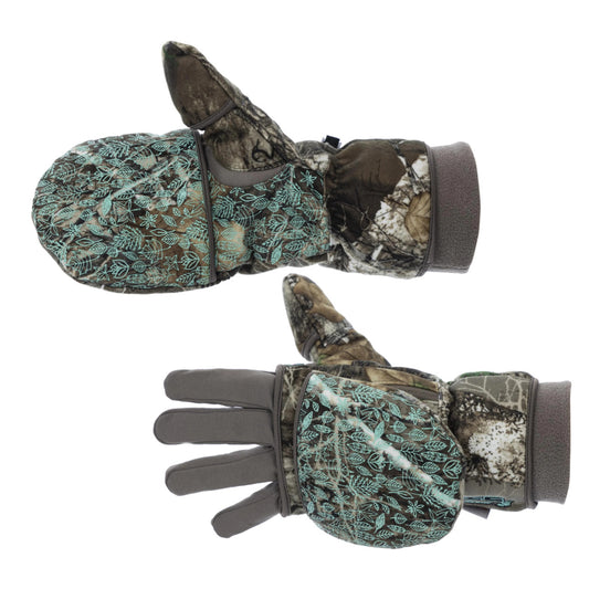 Realtree DSG Outerwear WoFlip Top 4.0 Hunting Mitten with Glove Liner - Realtree APX
