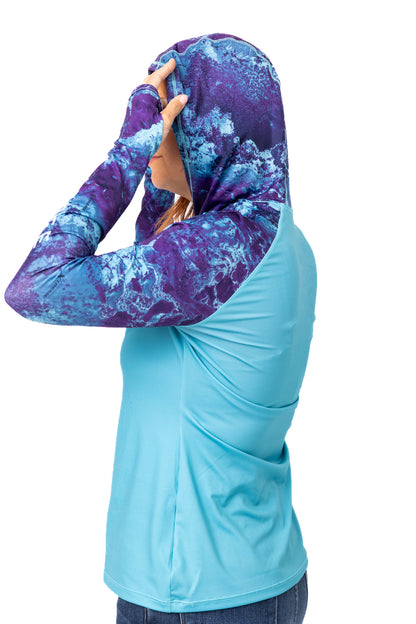 Realtree Realtree Fishing WoPurple Hooded Shirt - Realtree XTREME