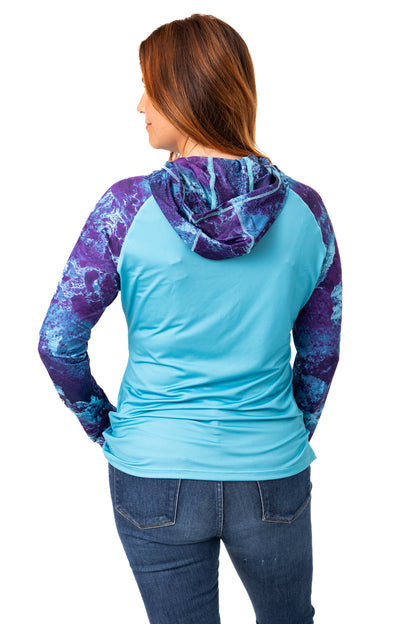 Realtree Realtree Fishing WoPurple Hooded Shirt - Realtree XTREME