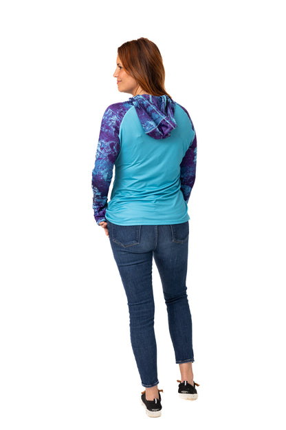 Realtree Realtree Fishing WoPurple Hooded Shirt - Realtree XTREME