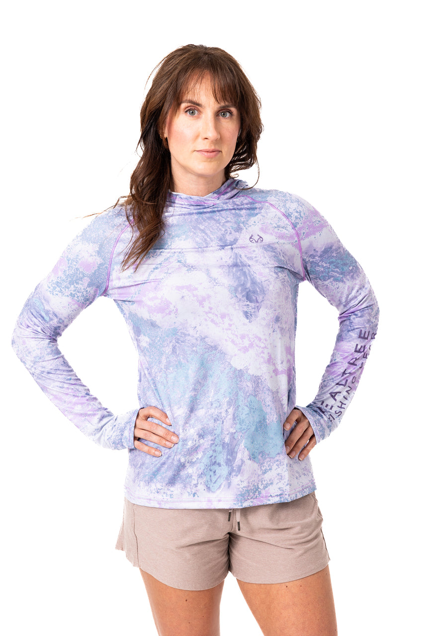 Realtree Realtree Fishing WoHooded Lavender Rose Shirt - Realtree XTREME