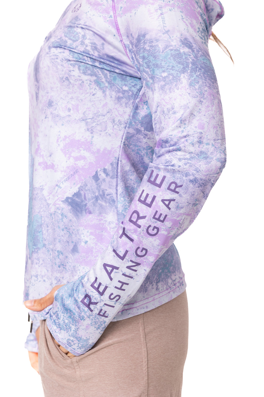 Realtree Realtree Fishing WoHooded Lavender Rose Shirt - Realtree XTREME