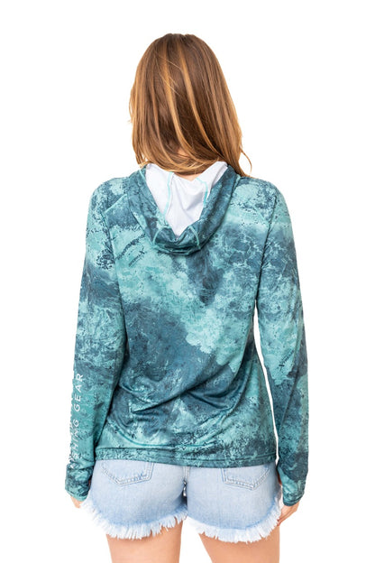 Realtree Realtree Fishing WoHooded Emerald Green Shirt - Realtree XTREME