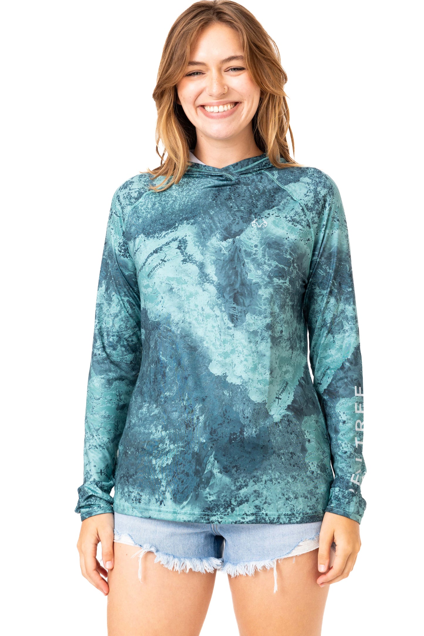 Realtree Realtree Fishing WoHooded Emerald Green Shirt - Realtree XTREME