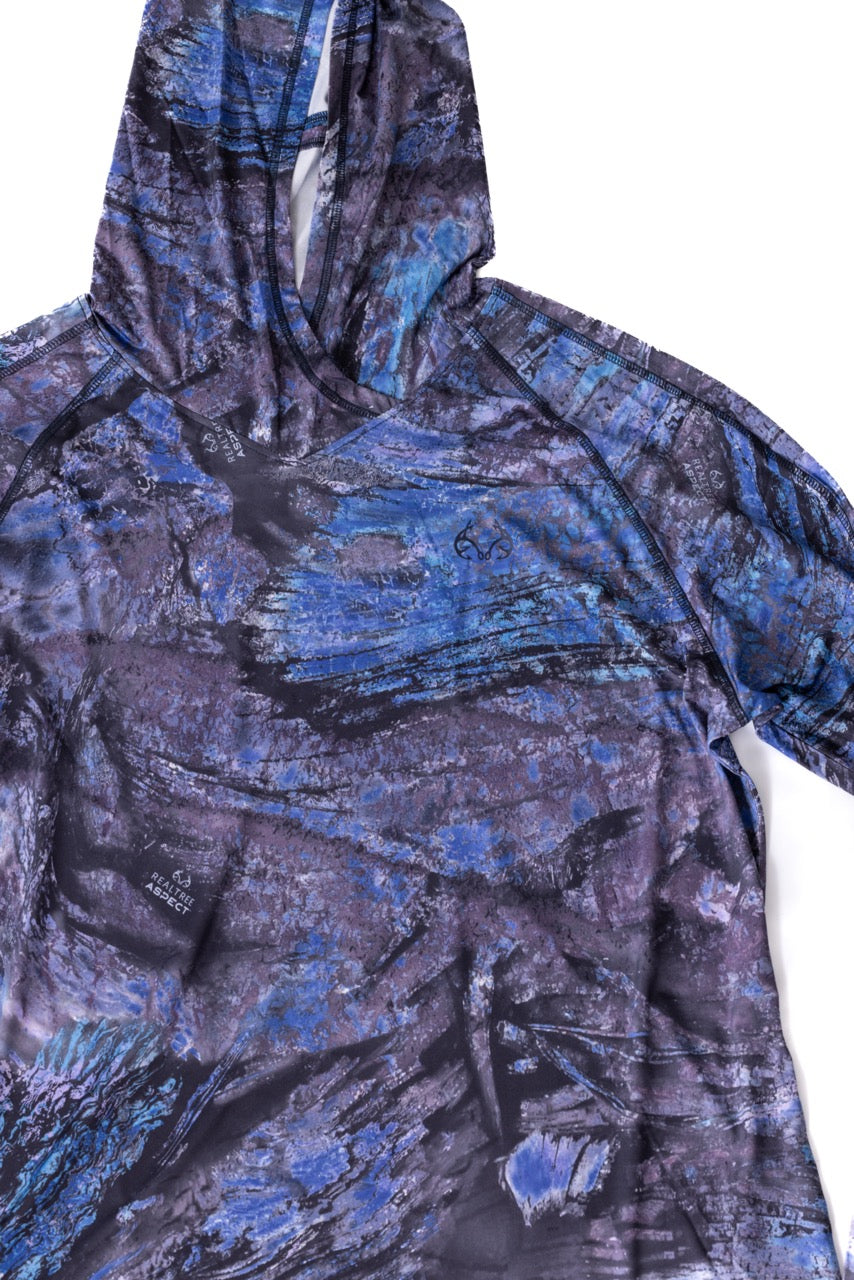 Realtree WoPurple Long Sleeve Hooded Shirt - Realtree Aspect