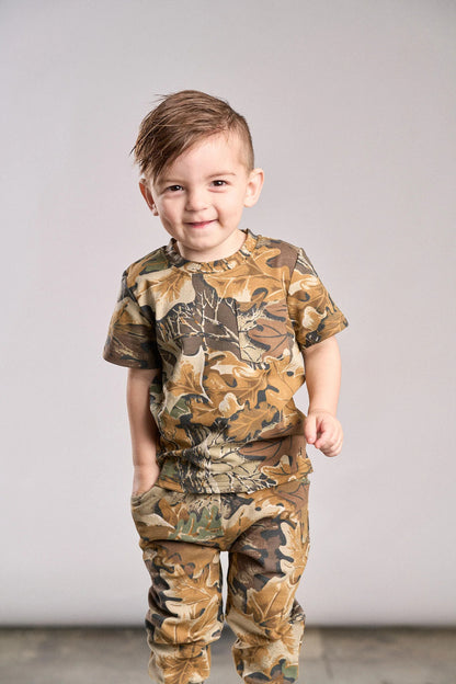 Realtree Little Bipsy Kid's Camo Short Sleeve Crewneck T-Shirt - Realtree Advantage Classic