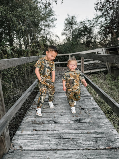 Realtree Little Bipsy Kid's Camo Short Sleeve Crewneck T-Shirt - Realtree Advantage Classic