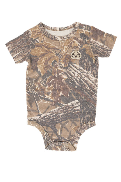 Realtree 3-Pack Camo Baby Onesies - Realtree Xtra,  Hardwoods, Original