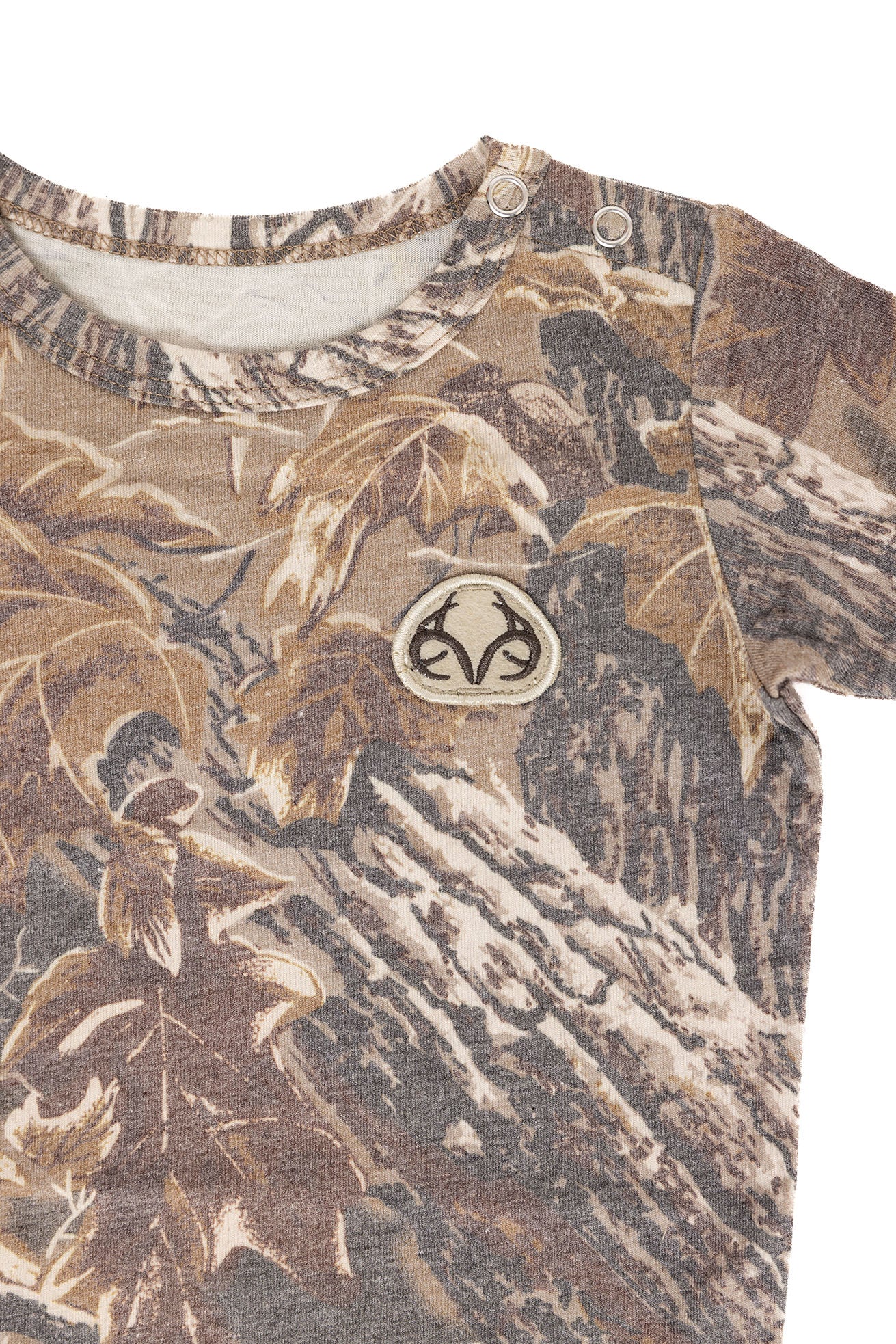 Realtree 3-Pack Camo Baby Onesies - Realtree Xtra,  Hardwoods, Original