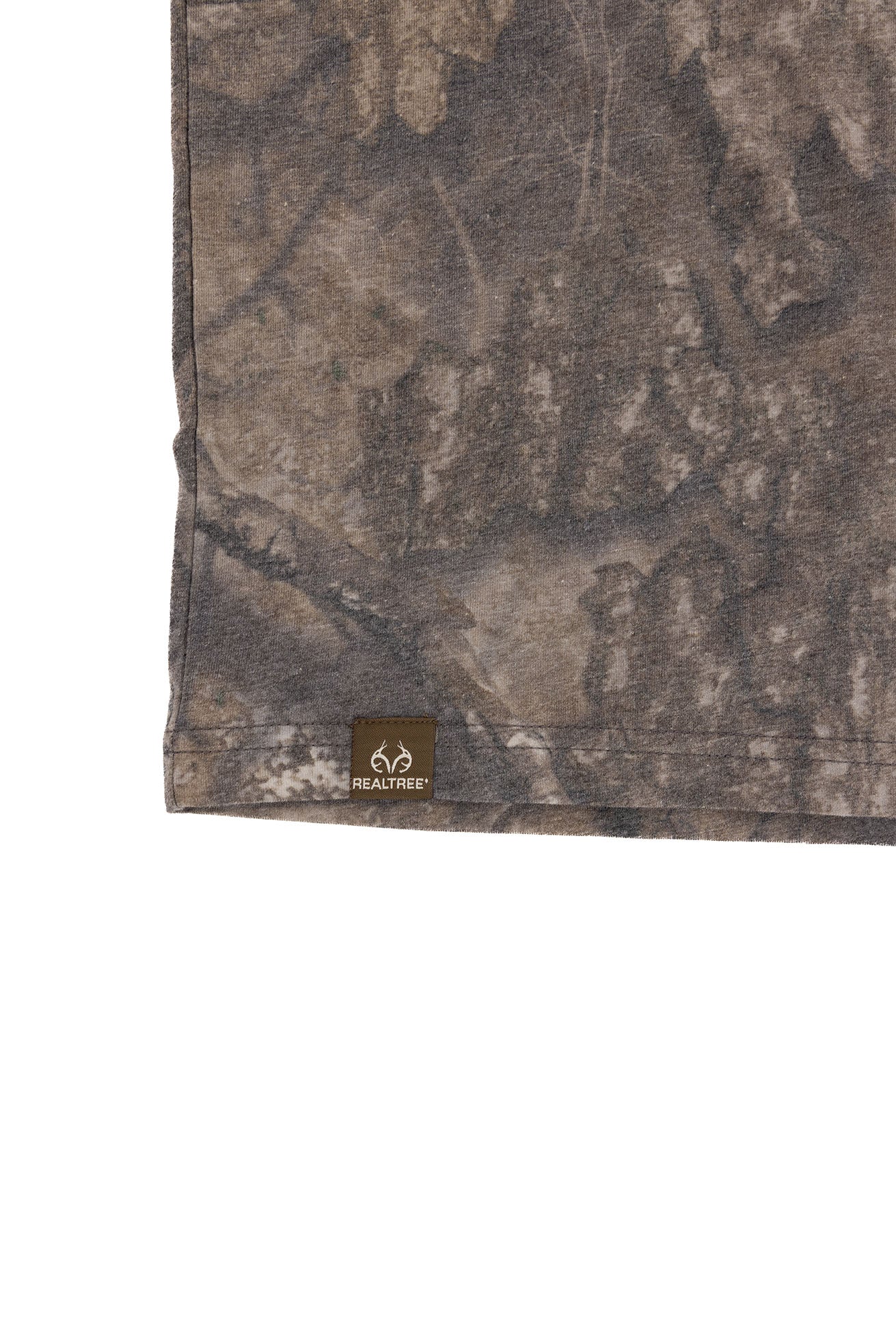 Realtree Kids Tri Blend Short Sleeve Crew Neck Faded Camo Shirt - Realtree APX