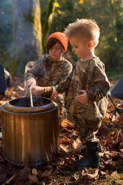 Realtree Little Bipsy Kid's Camo Long Sleeve Crewneck - Realtree Advantage Classic