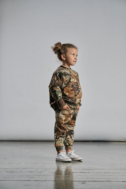 Realtree Little Bipsy Kid's Camo Long Sleeve Crewneck - Realtree Advantage Classic