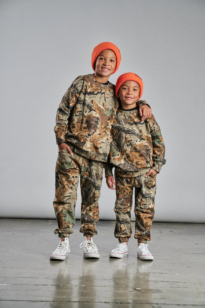 Realtree Little Bipsy Kid's Camo Long Sleeve Crewneck - Realtree Advantage Classic