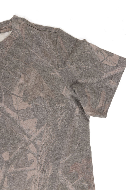 Realtree Kids Tri Blend Short Sleeve Crew Neck Faded Camo Shirt - Realtree Hardwoods