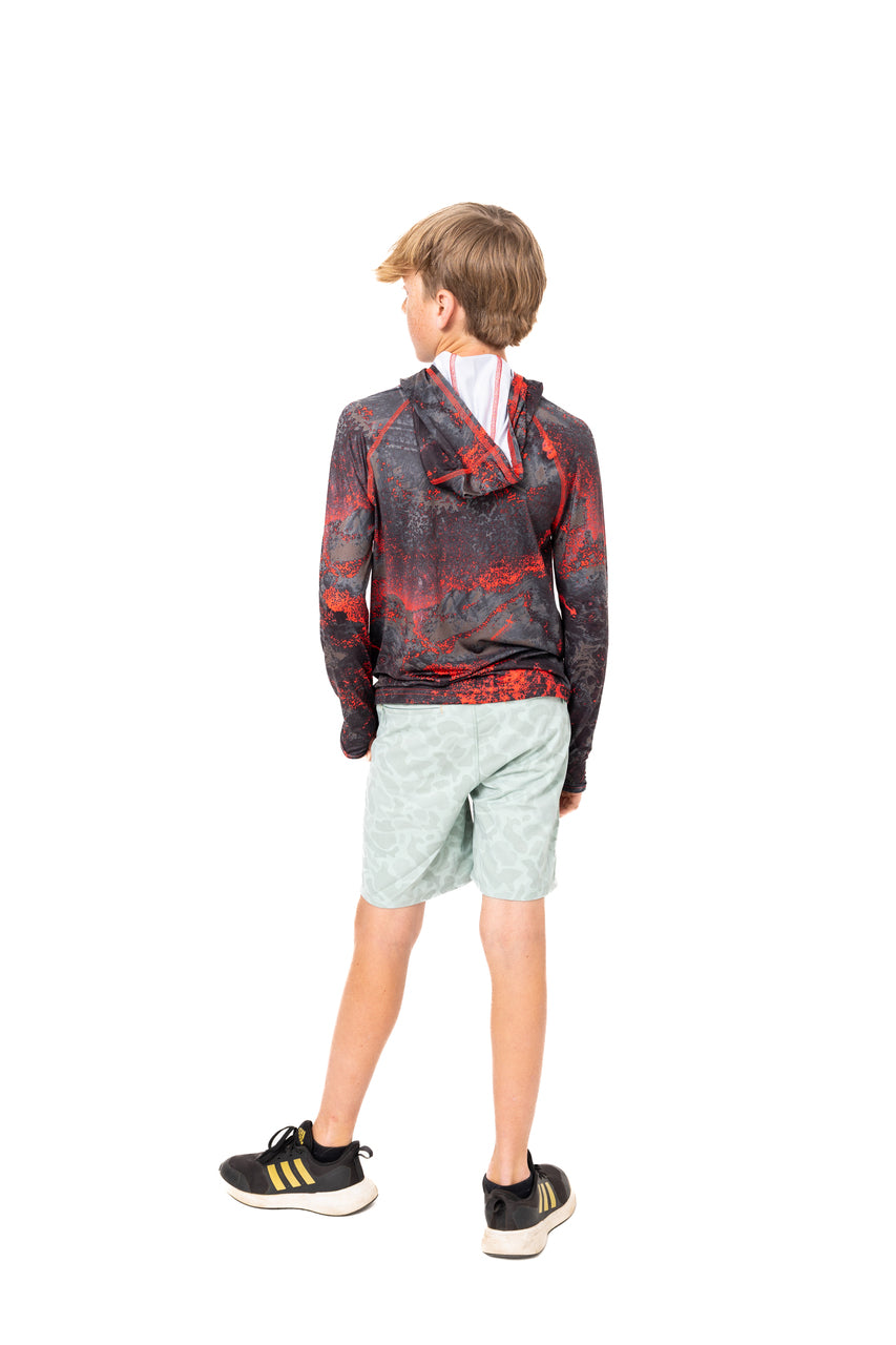 Realtree Kid's Hooded Lava Poly Shirt - Realtree XTREME