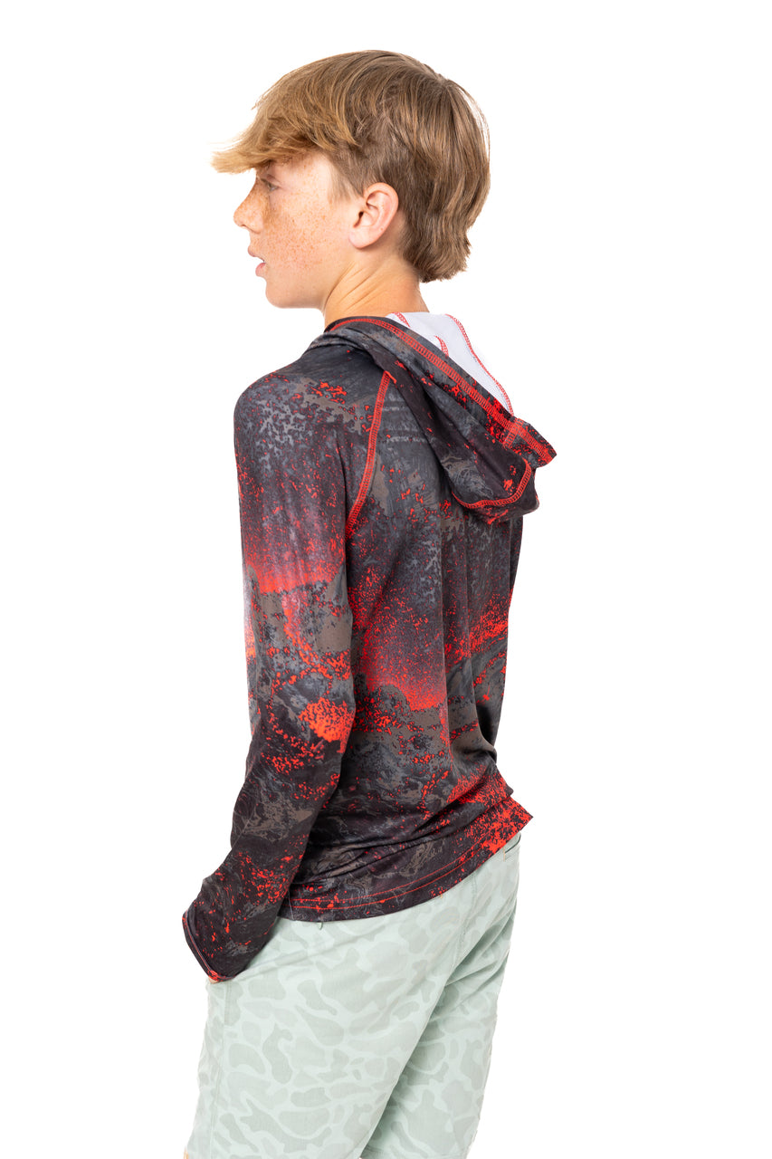 Realtree Kid's Hooded Lava Poly Shirt - Realtree XTREME