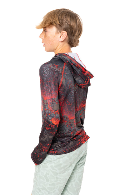 Realtree Kid's Hooded Lava Poly Shirt - Realtree XTREME