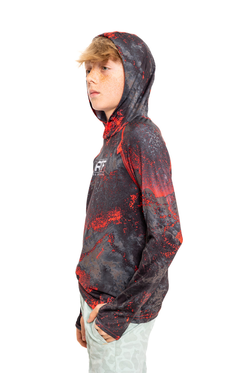Realtree Kid's Hooded Lava Poly Shirt - Realtree XTREME