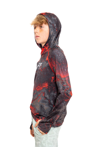Realtree Kid's Hooded Lava Poly Shirt - Realtree XTREME