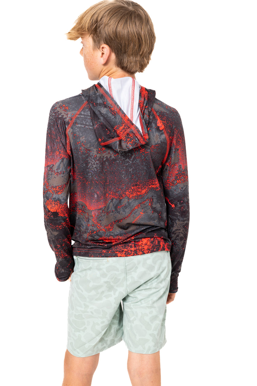 Realtree Kid's Hooded Lava Poly Shirt - Realtree XTREME