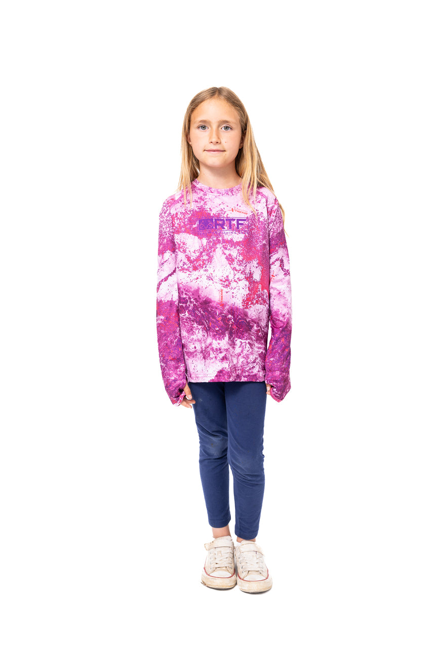 Realtree Realtree Fishing Kid's Hot Pop Long Sleeve Crewneck Shirt - Realtree XTREME