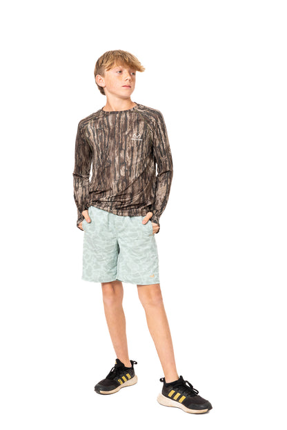 Realtree Realtree Fishing Kid's Long Sleeve Crewneck Camo Shirt