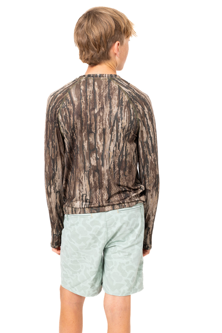 Realtree Realtree Fishing Kid's Long Sleeve Crewneck Camo Shirt