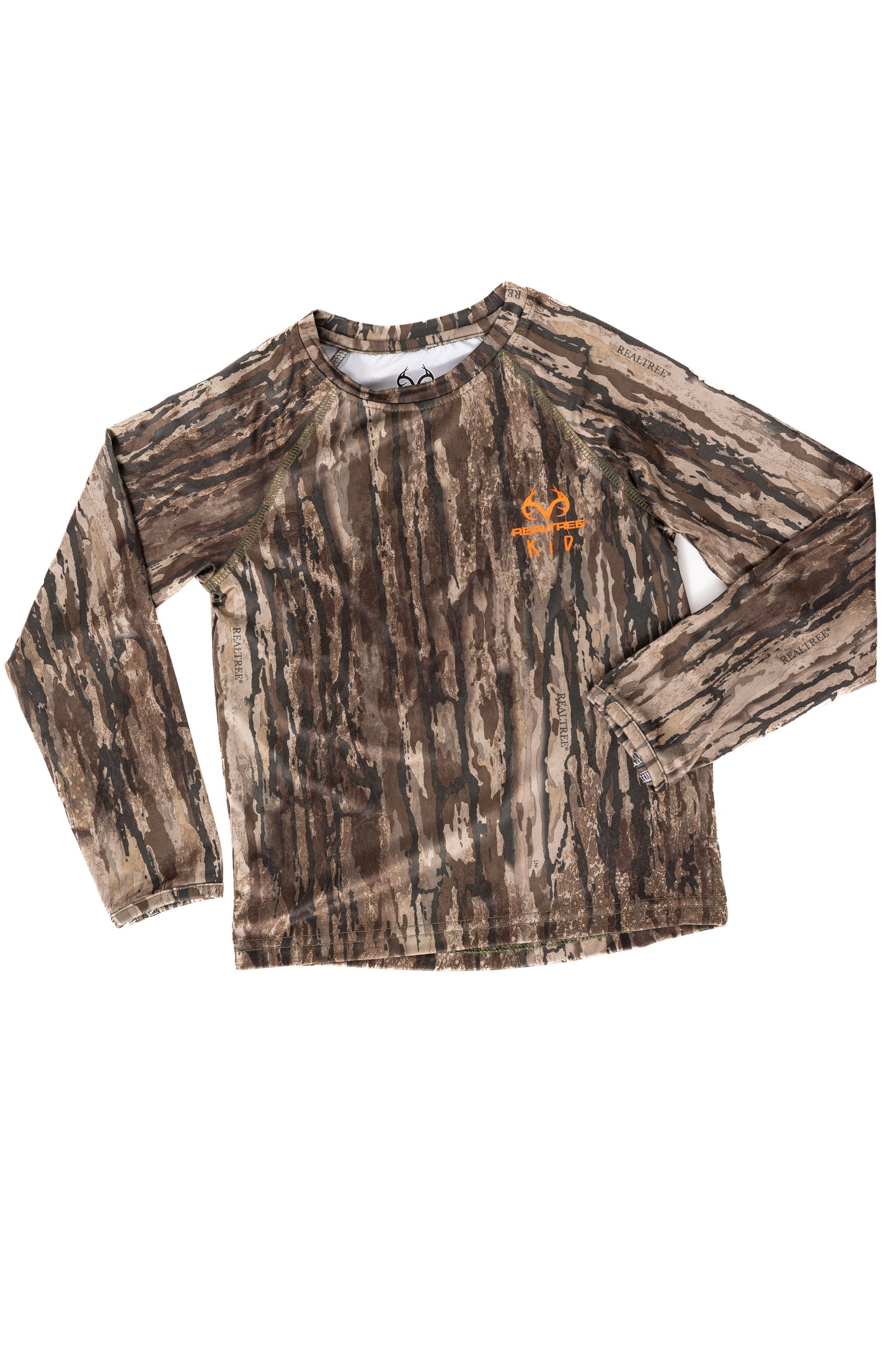 Realtree Kid's Crew Long Sleeve Camo Poly Shirt