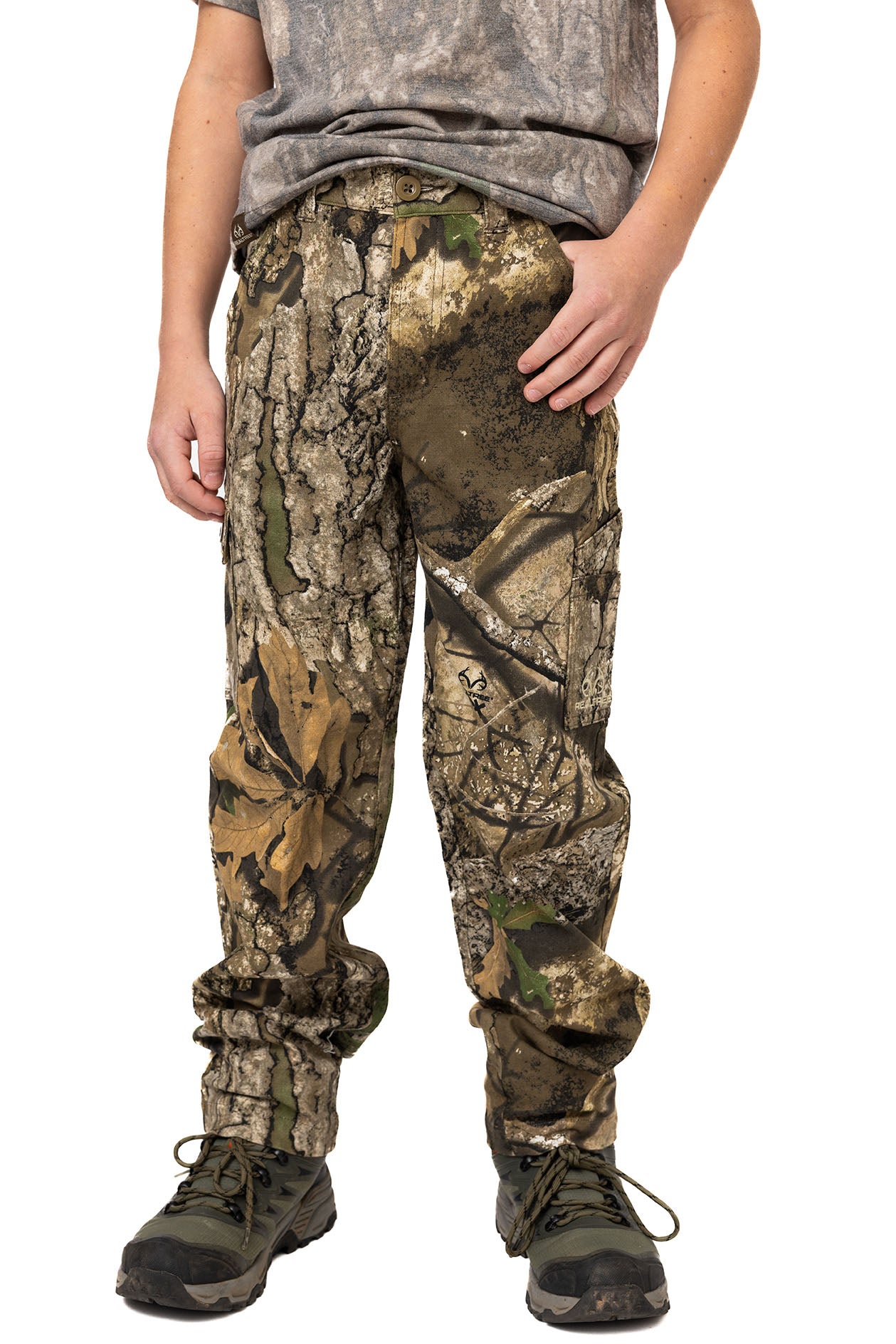 Realtree Kids 6-Pocket Camo Pants - Realtree APX