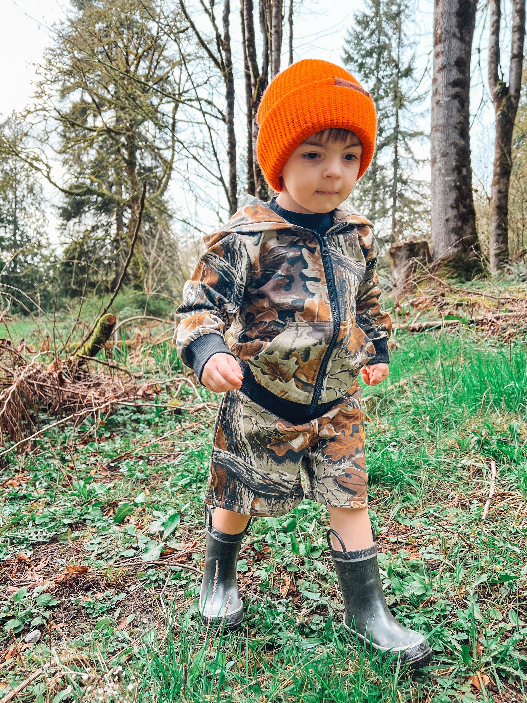 Realtree Little Bipsy Kid's Camo Sweatshort - Realtree Advantage Classic