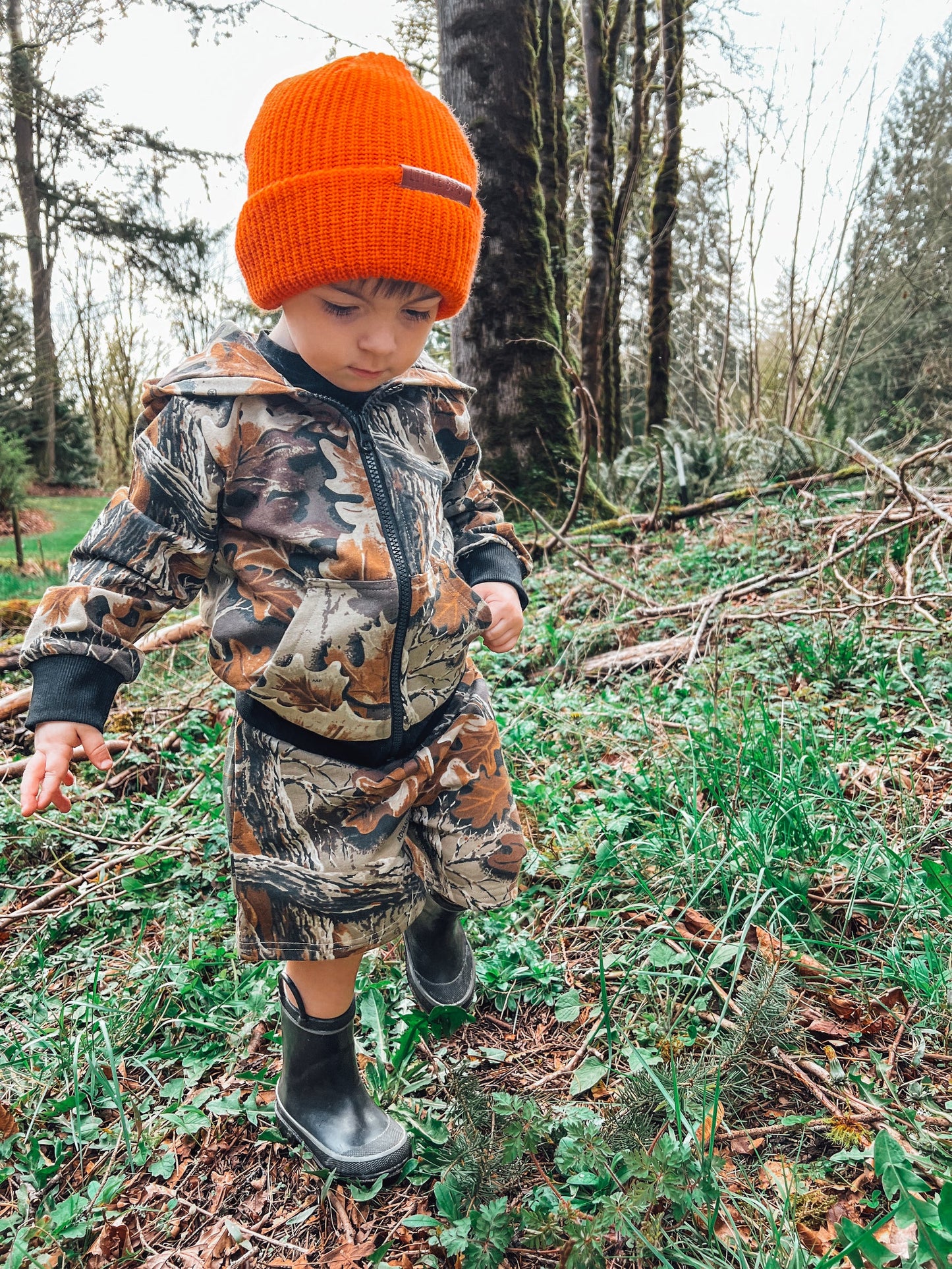 Realtree Little Bipsy Kid's Camo Sweatshort - Realtree Advantage Classic