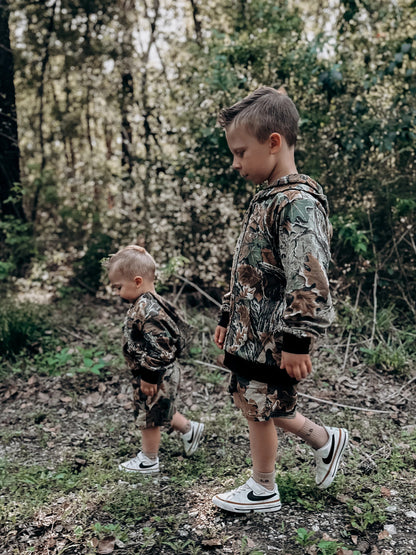 Realtree Little Bipsy Kid's Camo Sweatshort - Realtree Advantage Classic