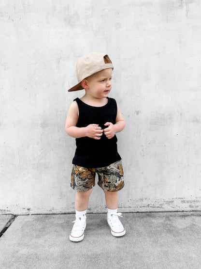Realtree Little Bipsy Kid's Camo Sweatshort - Realtree Advantage Classic