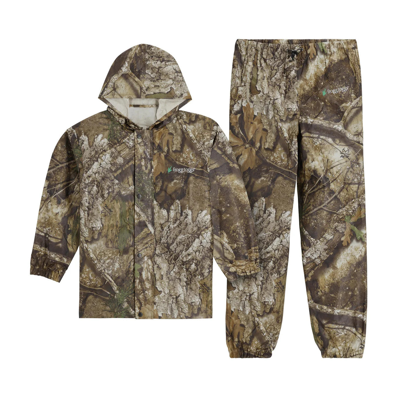 Realtree Frogg Toggs Kids Polly Woggs Camo Rain Suit - Realtree APX