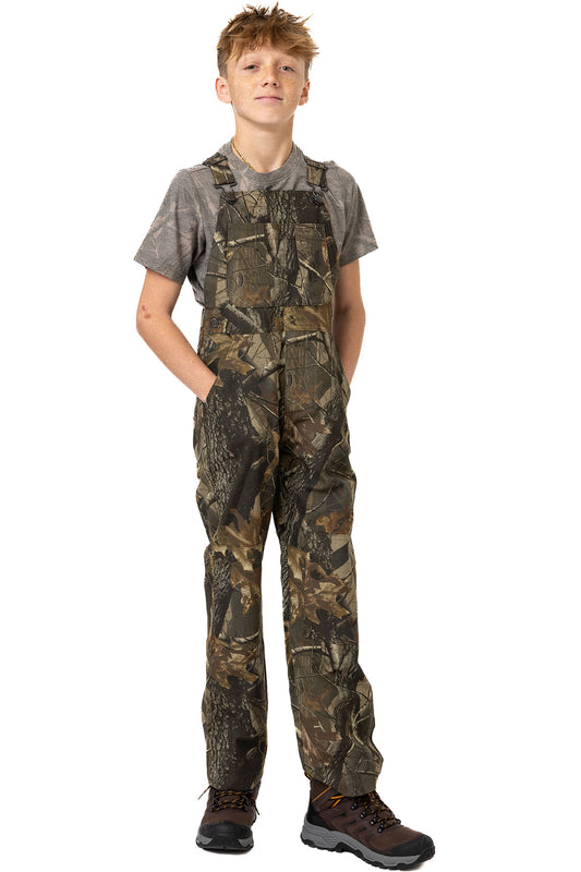 Realtree Youth Hunting Bib Overalls - Realtree Hardwoods