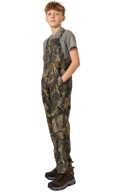 Realtree Youth Hunting Bib Overalls - Realtree Hardwoods