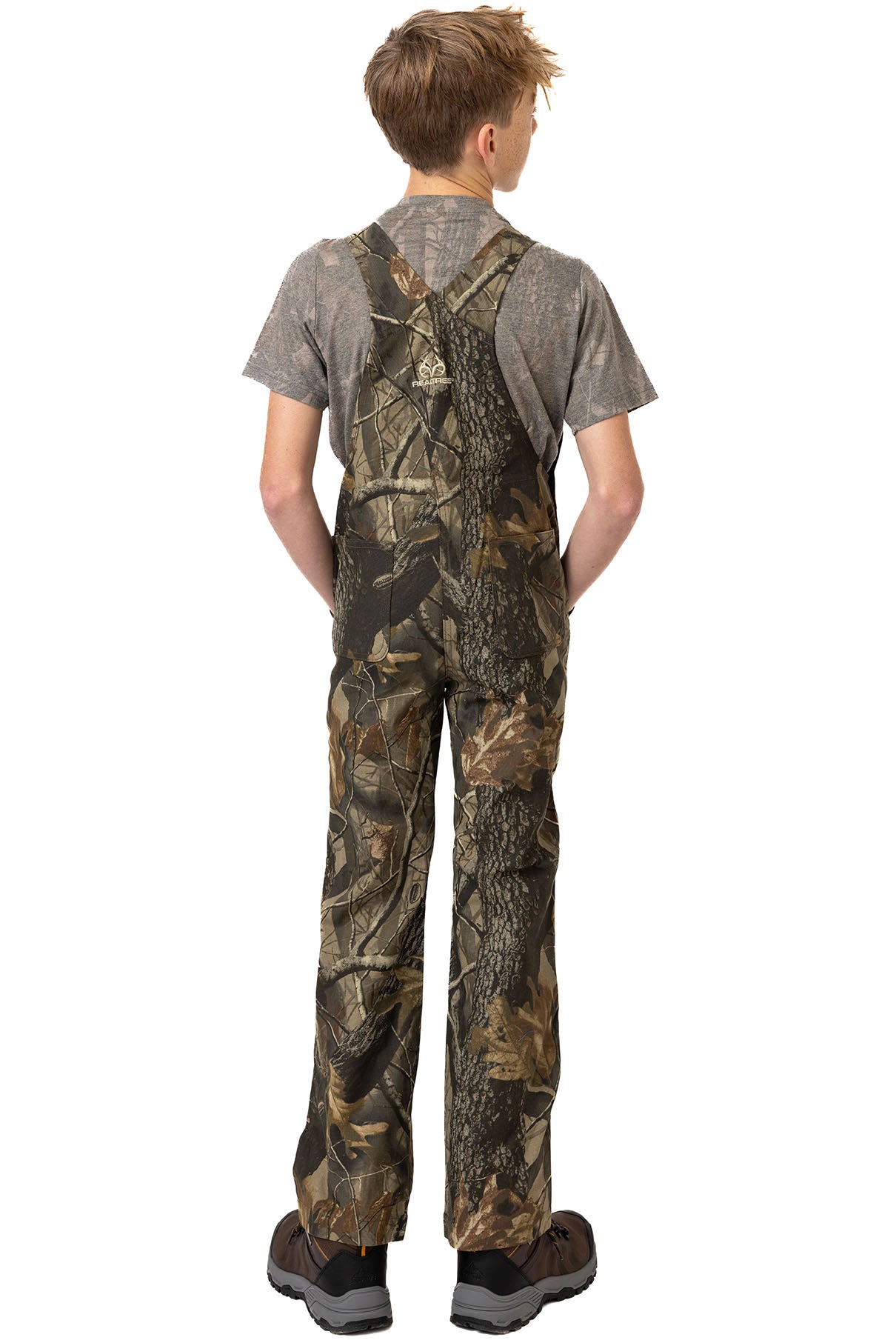 Realtree Youth Hunting Bib Overalls - Realtree Hardwoods